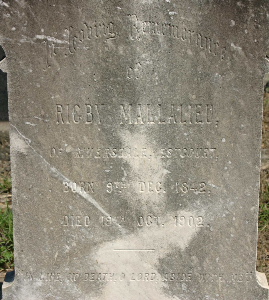 MALLALIEU Rigby 1842-1902