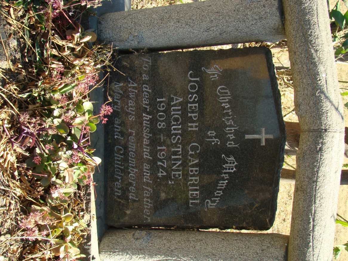 AUGUSTINE Joseph Gabriel 1908-1974