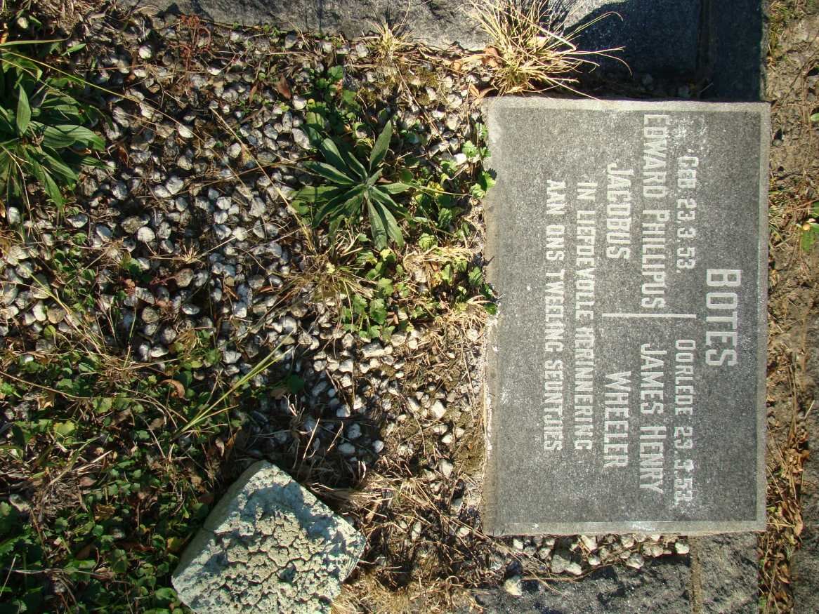 BOTES Edward Phillipus Jacobus 1953-1953 :: BOTES James Henry Wheeler 1953-1953