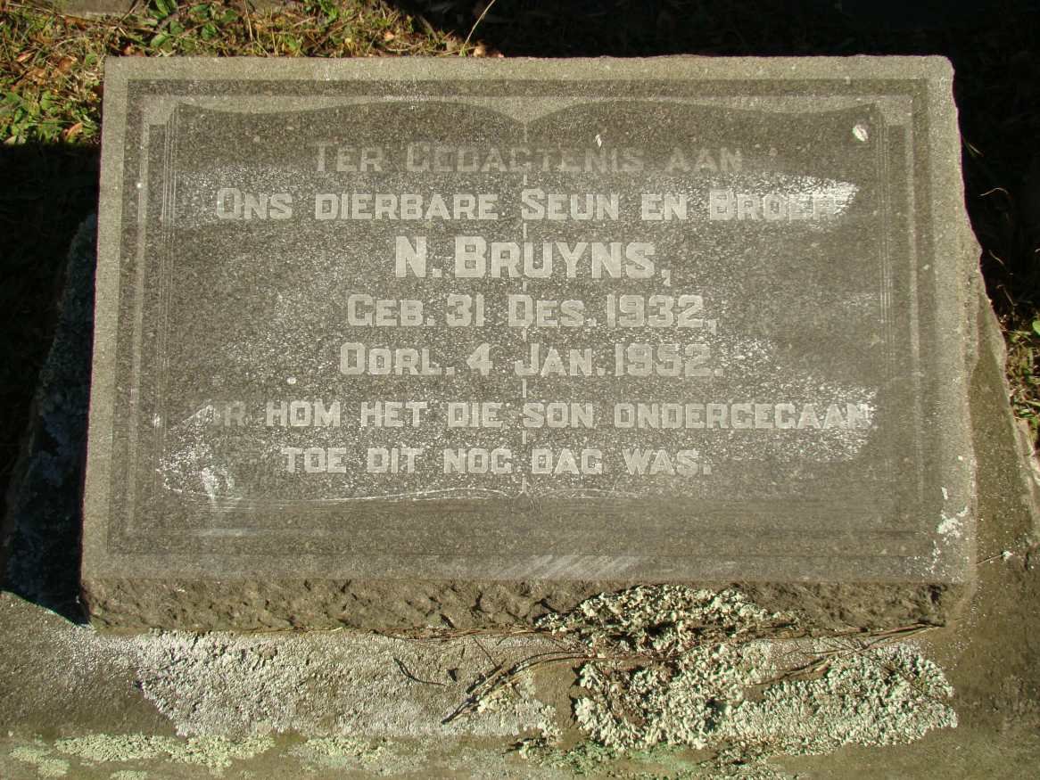 BRUYNS N. 1932-1952