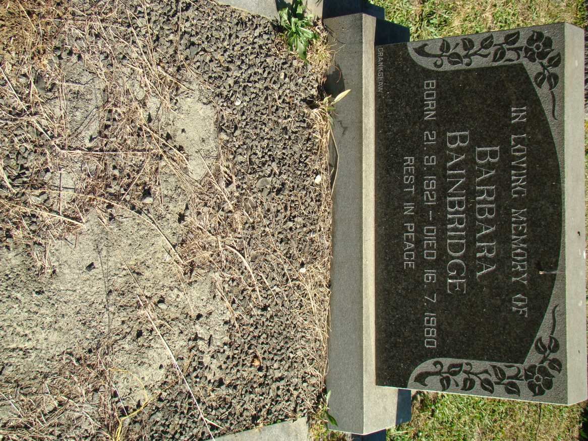 BAINBRIDGE Barbara 1921-1980