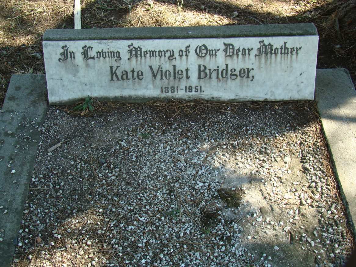 BRIDGER Kate Violet 1881-1951