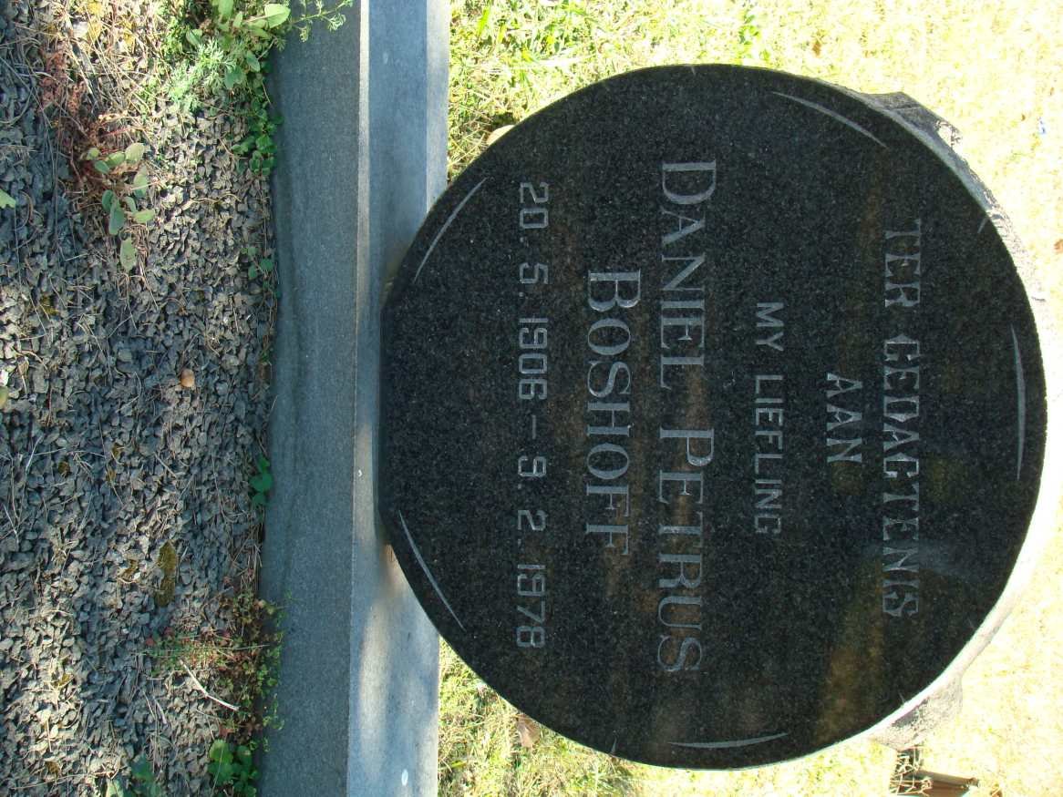 BOSHOFF Daniel Petrus 1906-1978