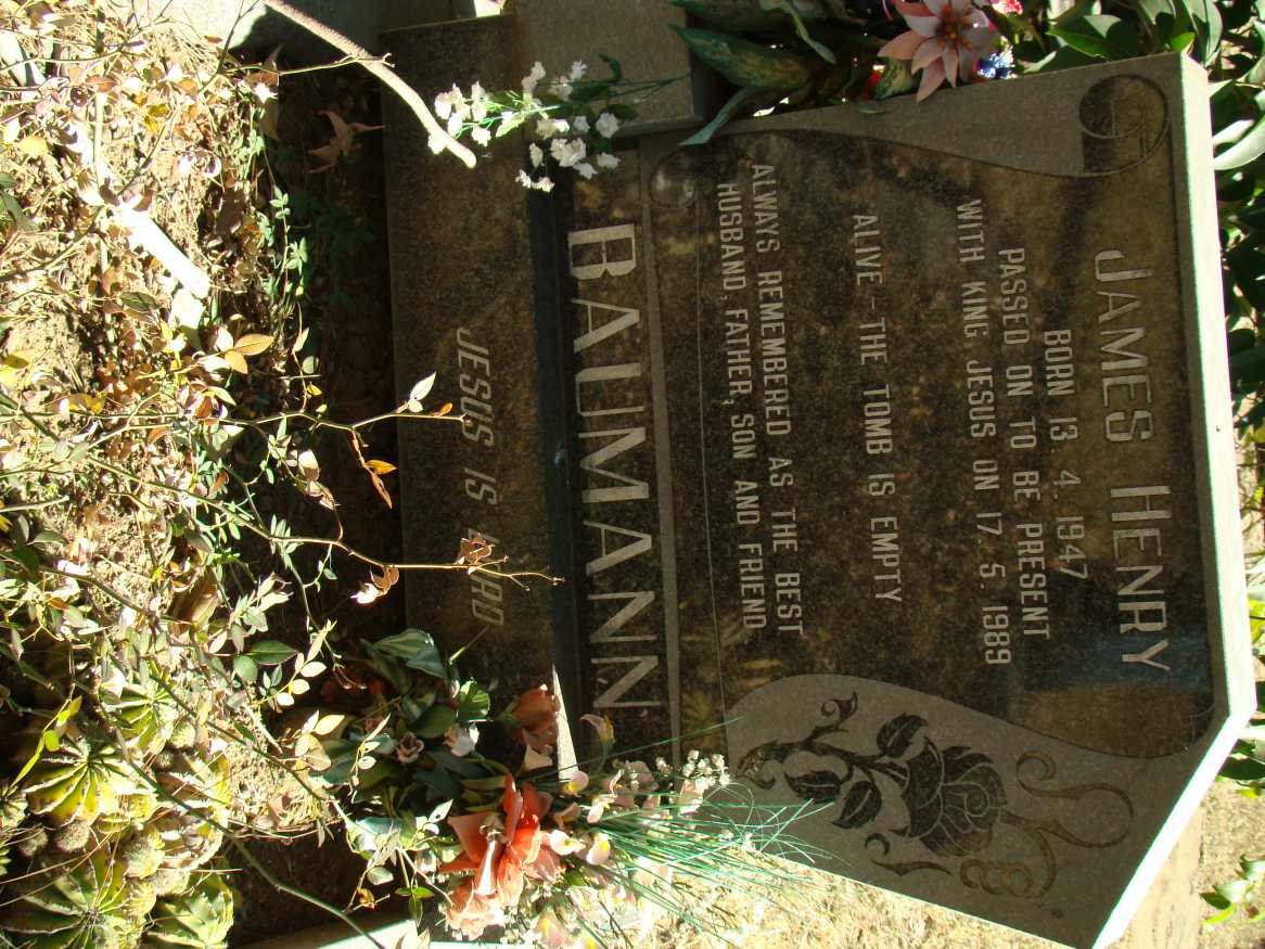 BAUMANN James Henry 1947 -1989