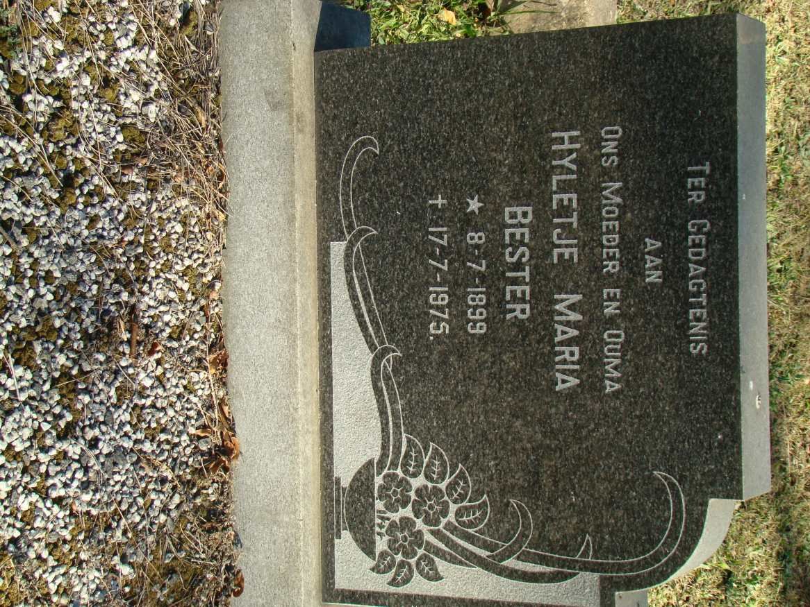 BESTER Hyletje Maria 1899-1975