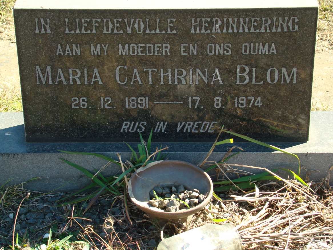 BLOM Maria Cathrina 1891-1974