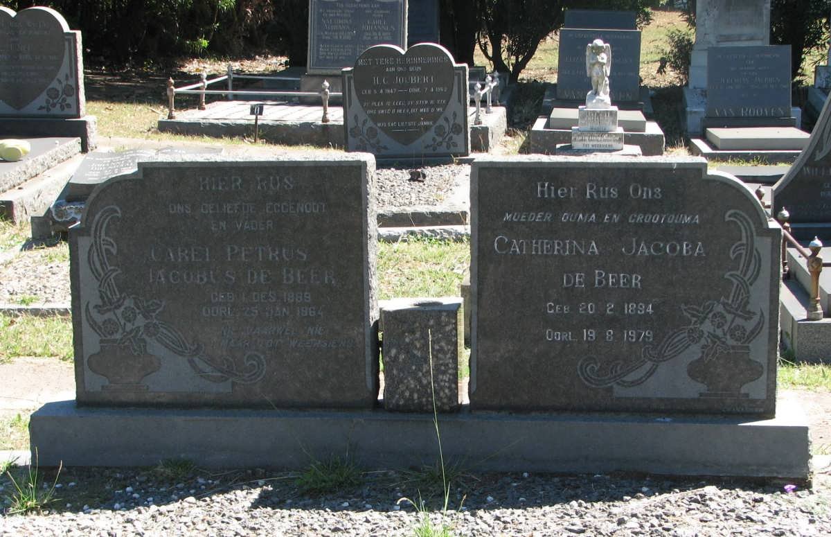 BEER Carel Petrus Jacobus, de 1889-1964 &amp; Catharina Jacoba 1864-1979