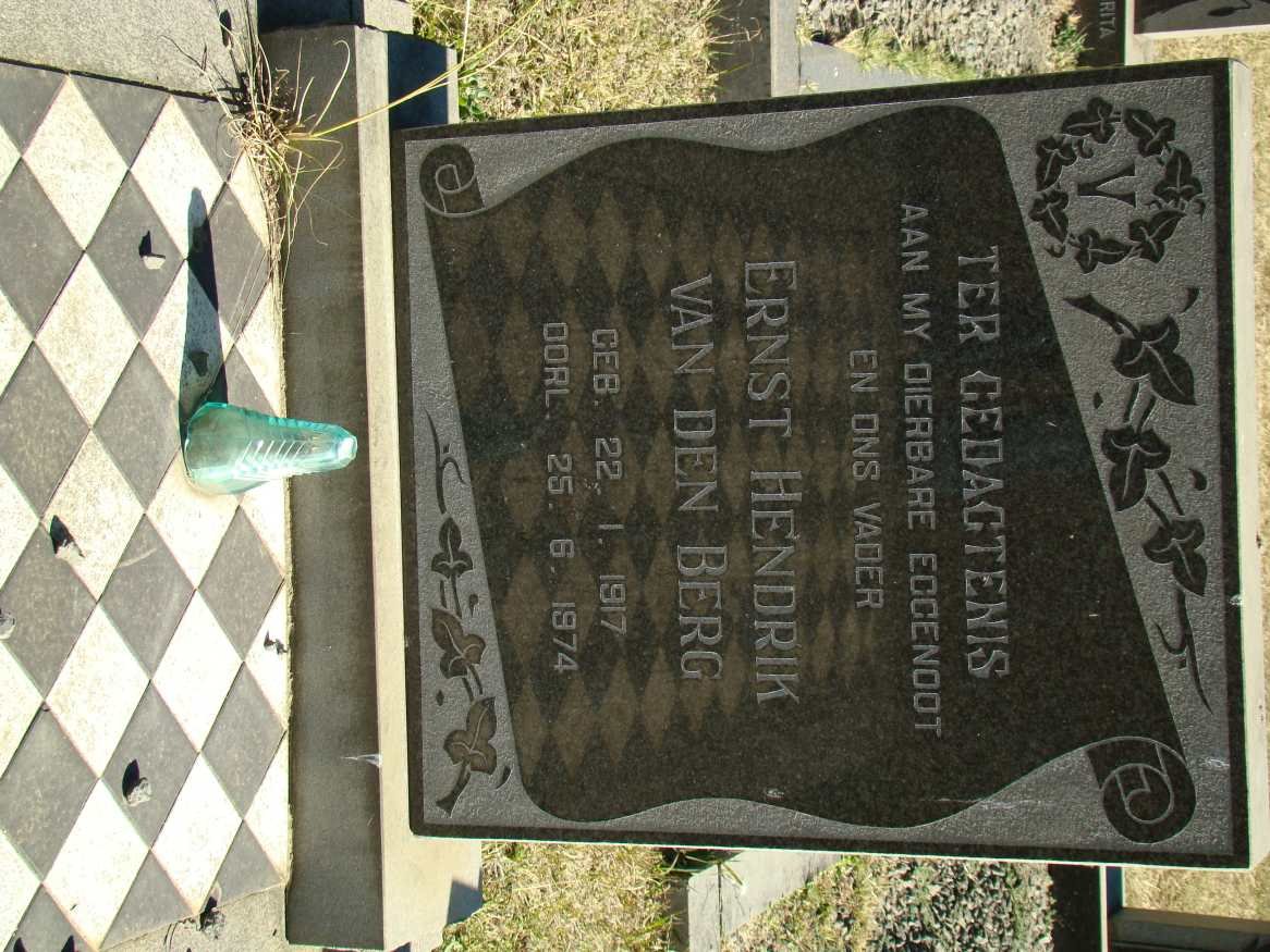 BERG Ernst Hendrik, van den 1917-1974