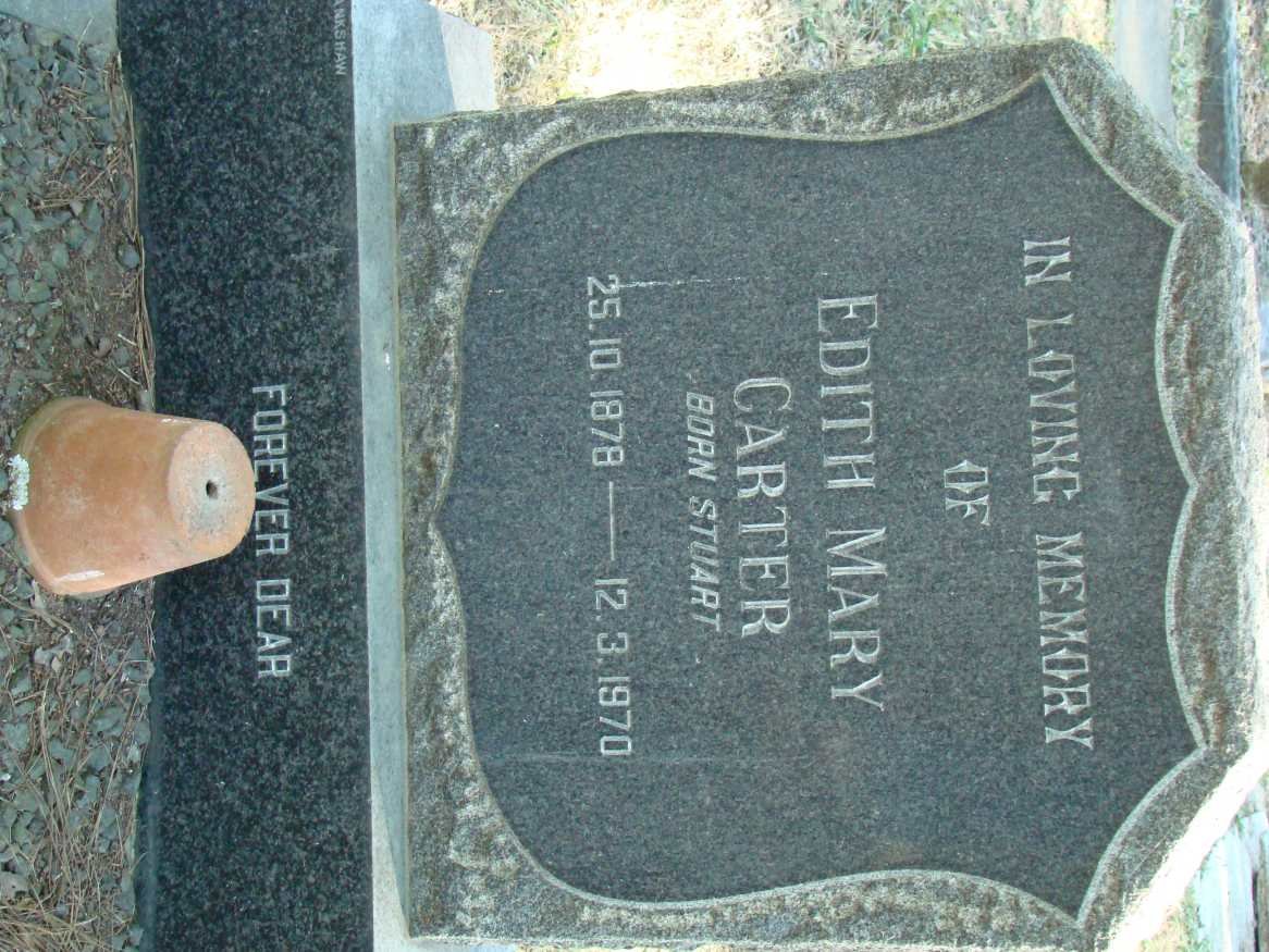 CARTER Edith Mary nee STUART 1878-1970