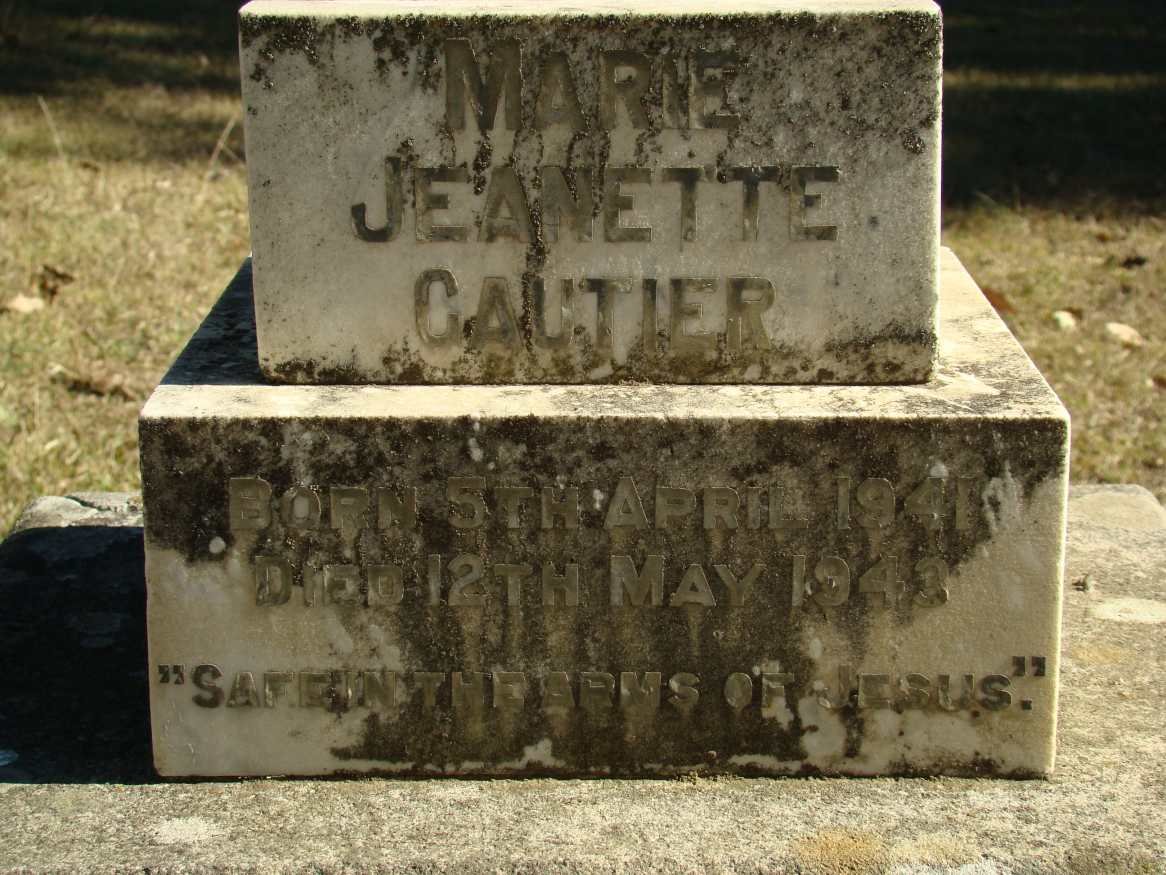 CAUTIER Marie Jeanette 1941-1943