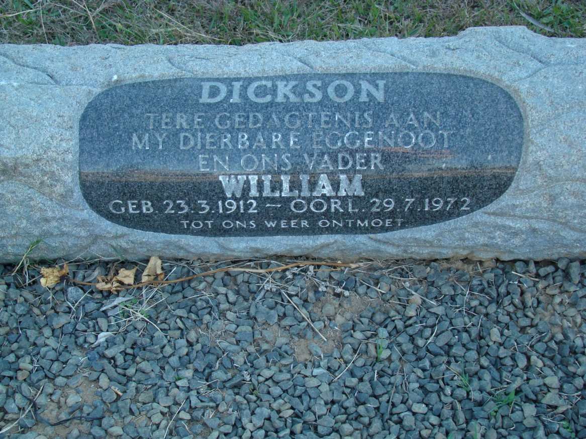 DICKSON William 1912-1972