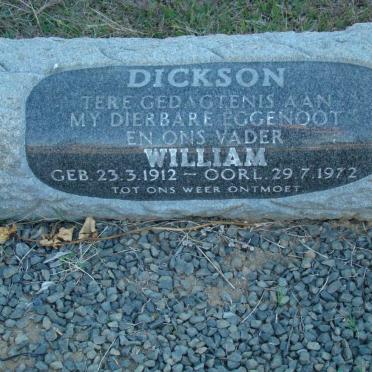 DICKSON William 1912-1972