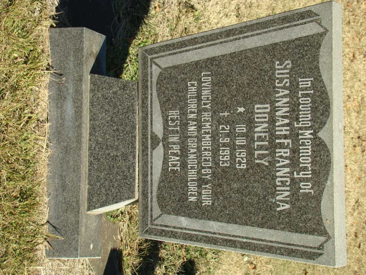 DONELLY Susannah Francina 1929-1993