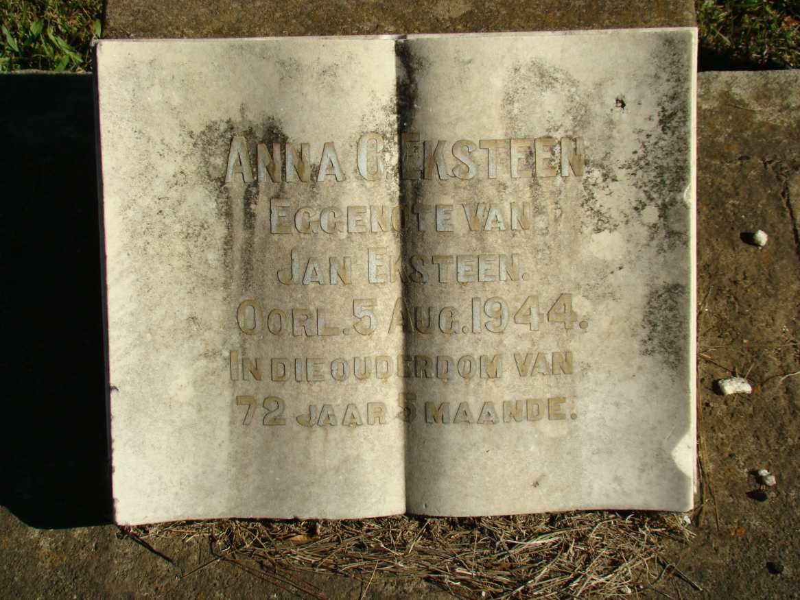 EKSTEEN Anna C. -1944