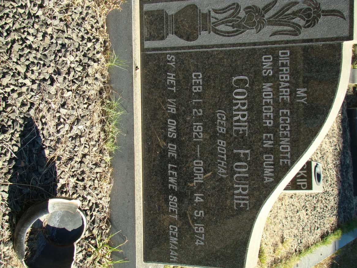 FOURIE Corrie nee BOTHA 1921-1974