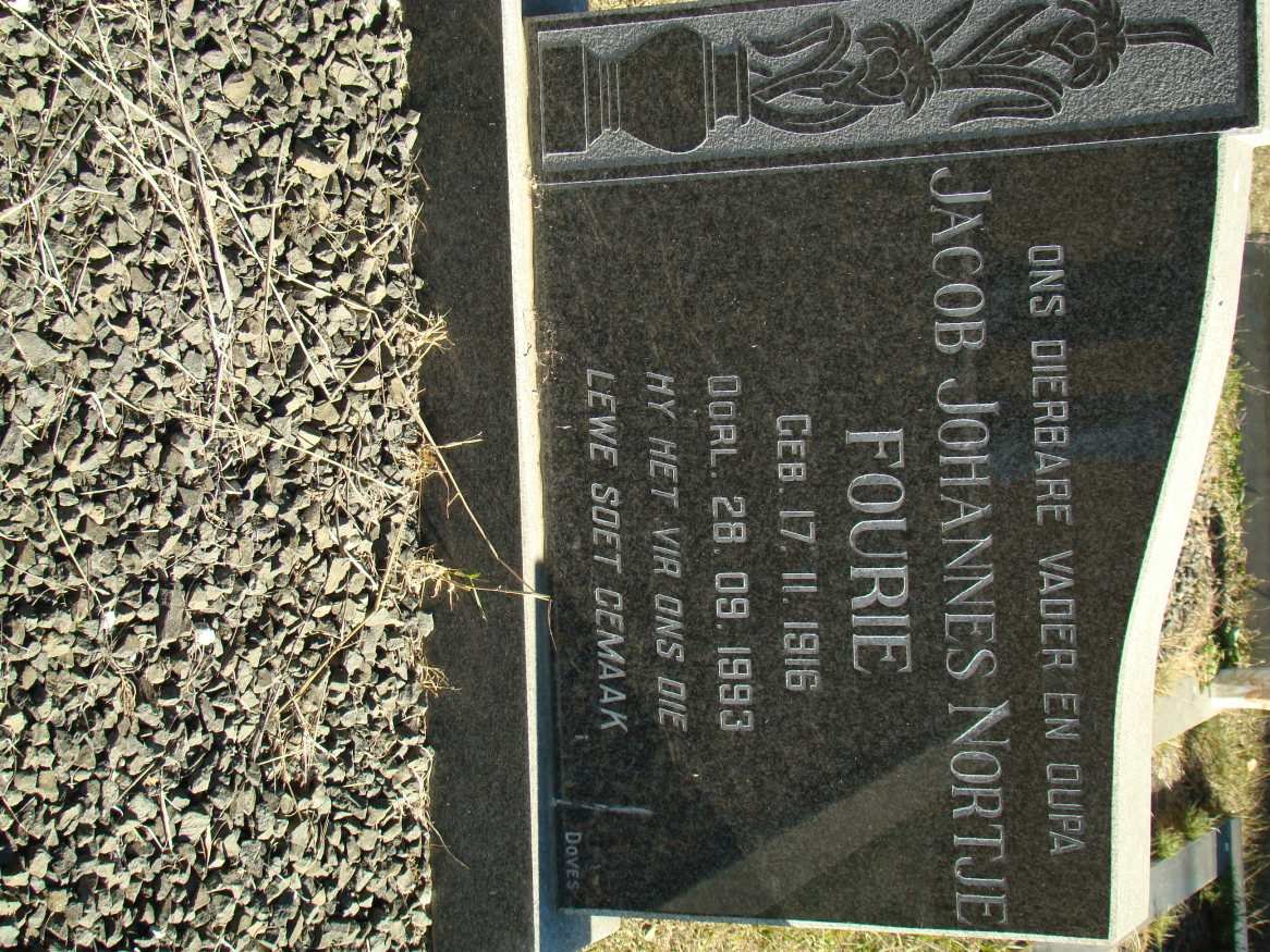 FOURIE Jacob Johannes Nortje 1916-1993
