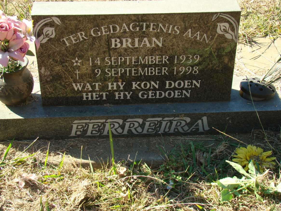 FERREIRA Brian 1939-1998