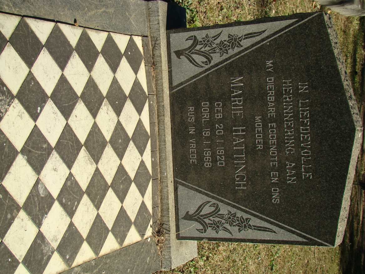 HATTINGH Marie 1920-1968