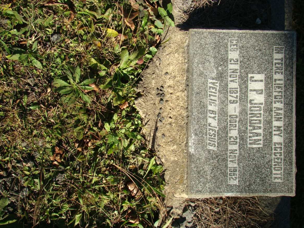 JORDAAN J.P. 1879-1952