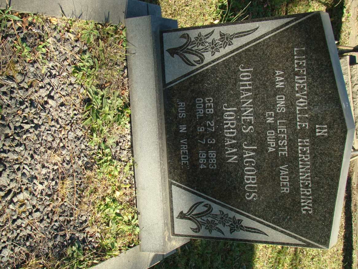 JORDAAN Johannes Jacobus 1883-1964