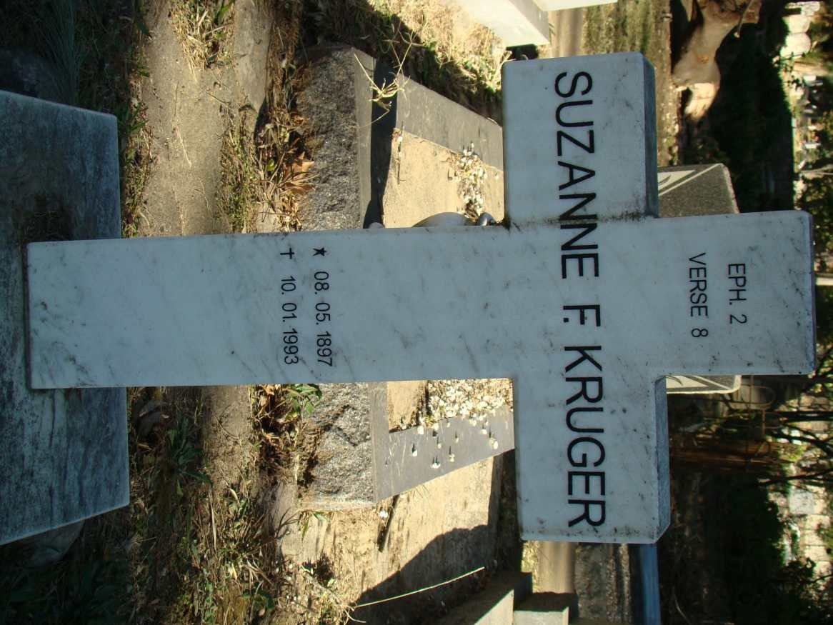 KRUGER Suzanne F. 1897-1993