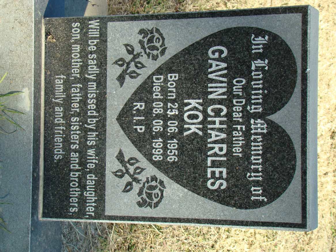 KOK Gavin Charles 1956-1998