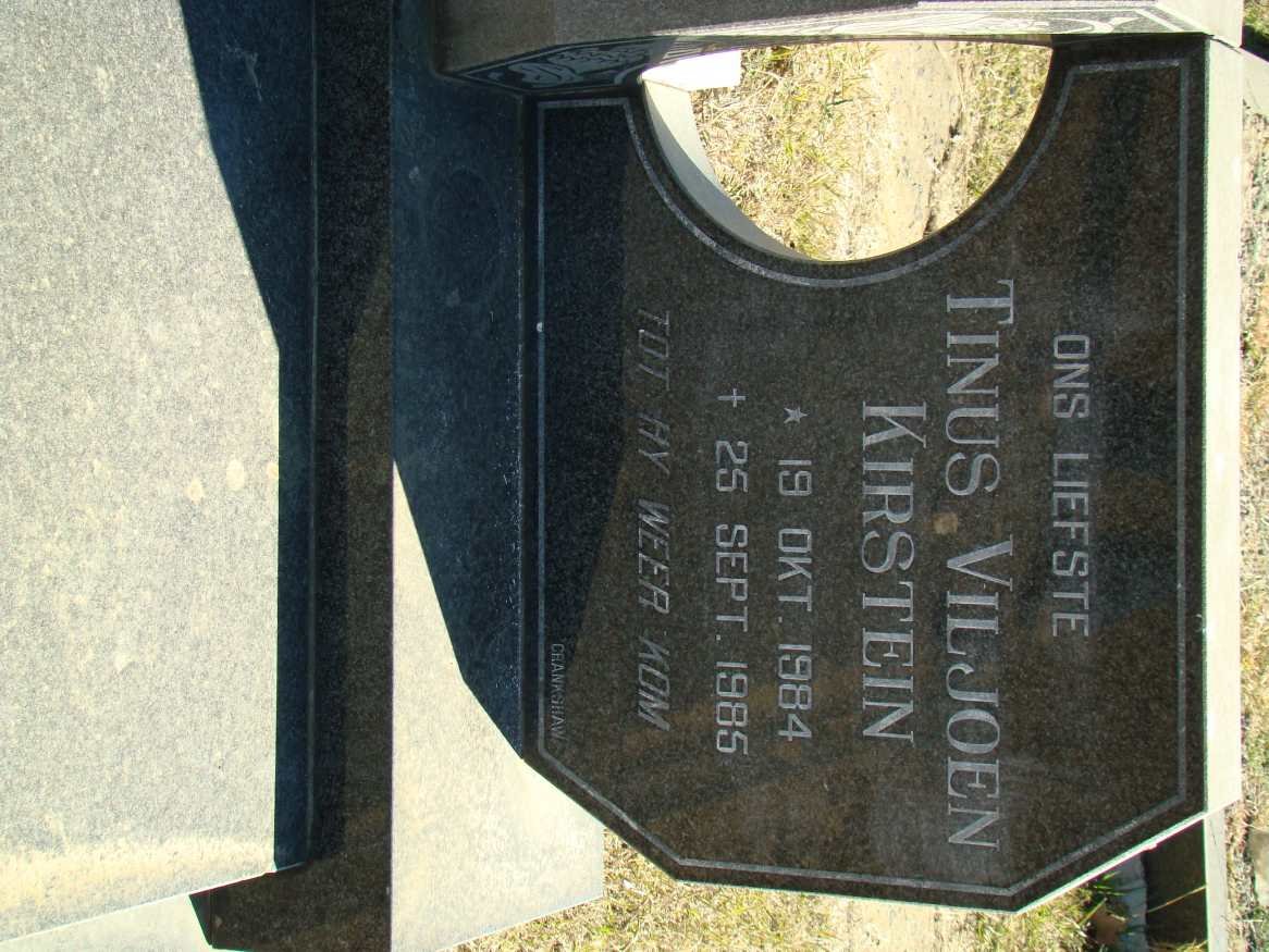 KIRSTEIN Tinus Viljoen 1984-1985