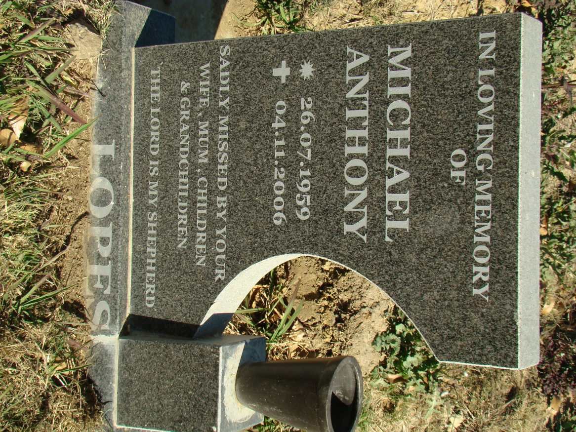 LOPES Michael Anthony 1959-2006
