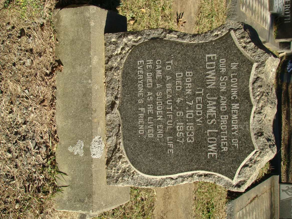 LOWE Edwin James 1933-1957