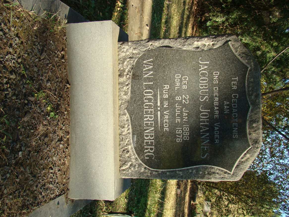 LOGGERENBERG Jacobus Johannes, van 1888-1976