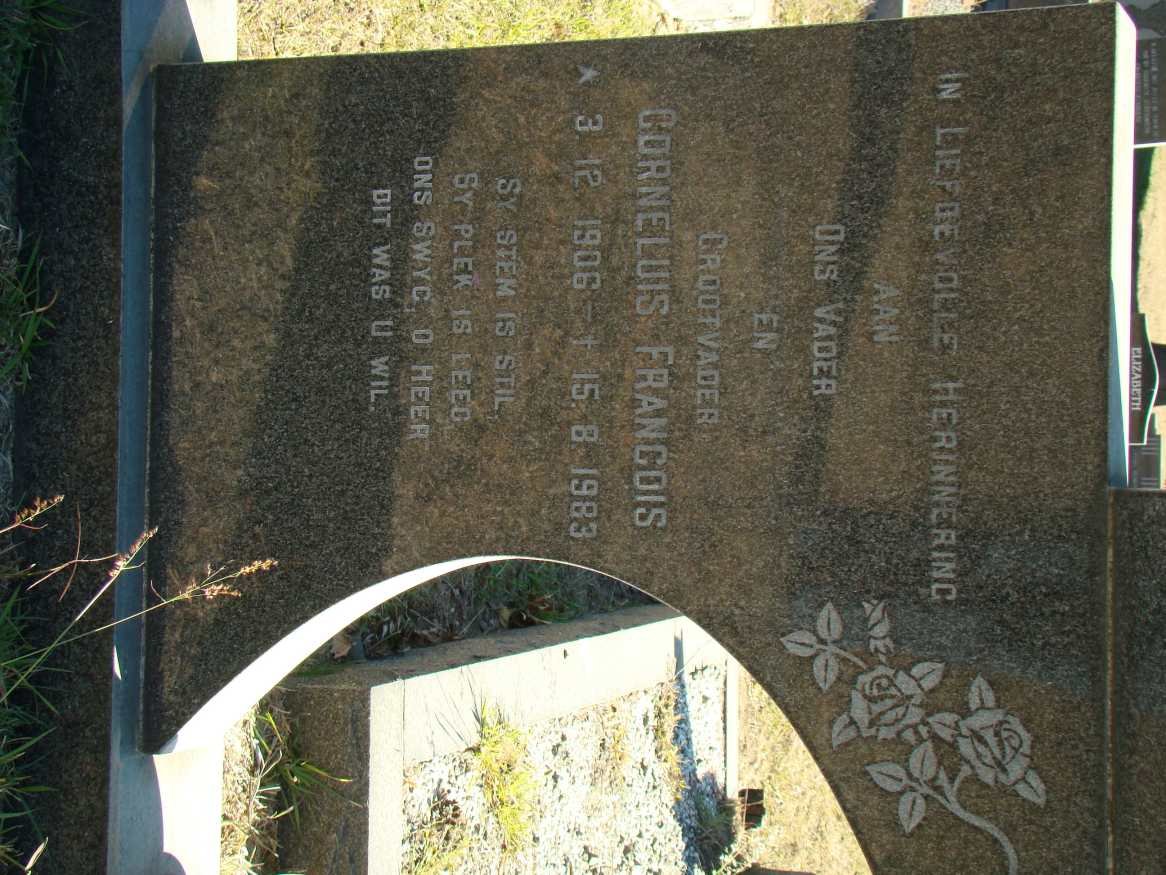 MEYER Corneluis Francois 1906-1983 &amp; Lutjie 1909-1975