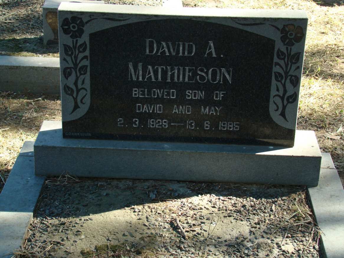 MATHIESON David A. 1929-1985