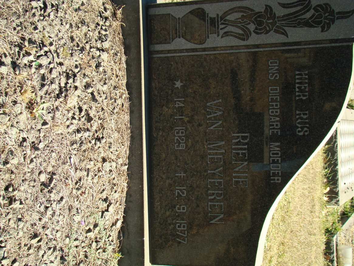 MEYEREN Rienie, van 1929-1977