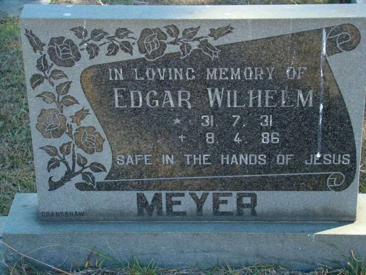 MEYER Edgar Wilhelm 1931-1986