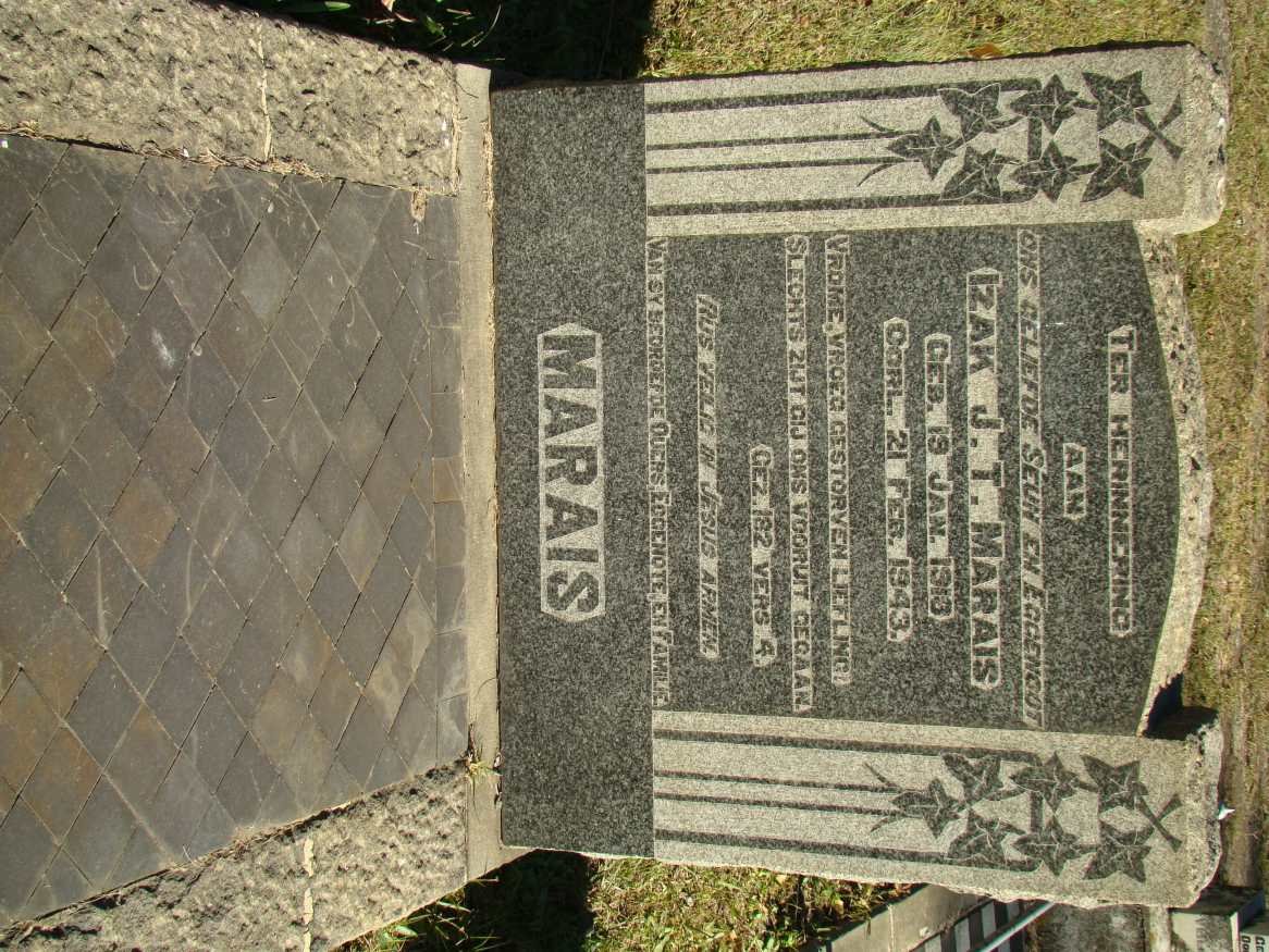 MARAIS Izak J.T. 1918-1943