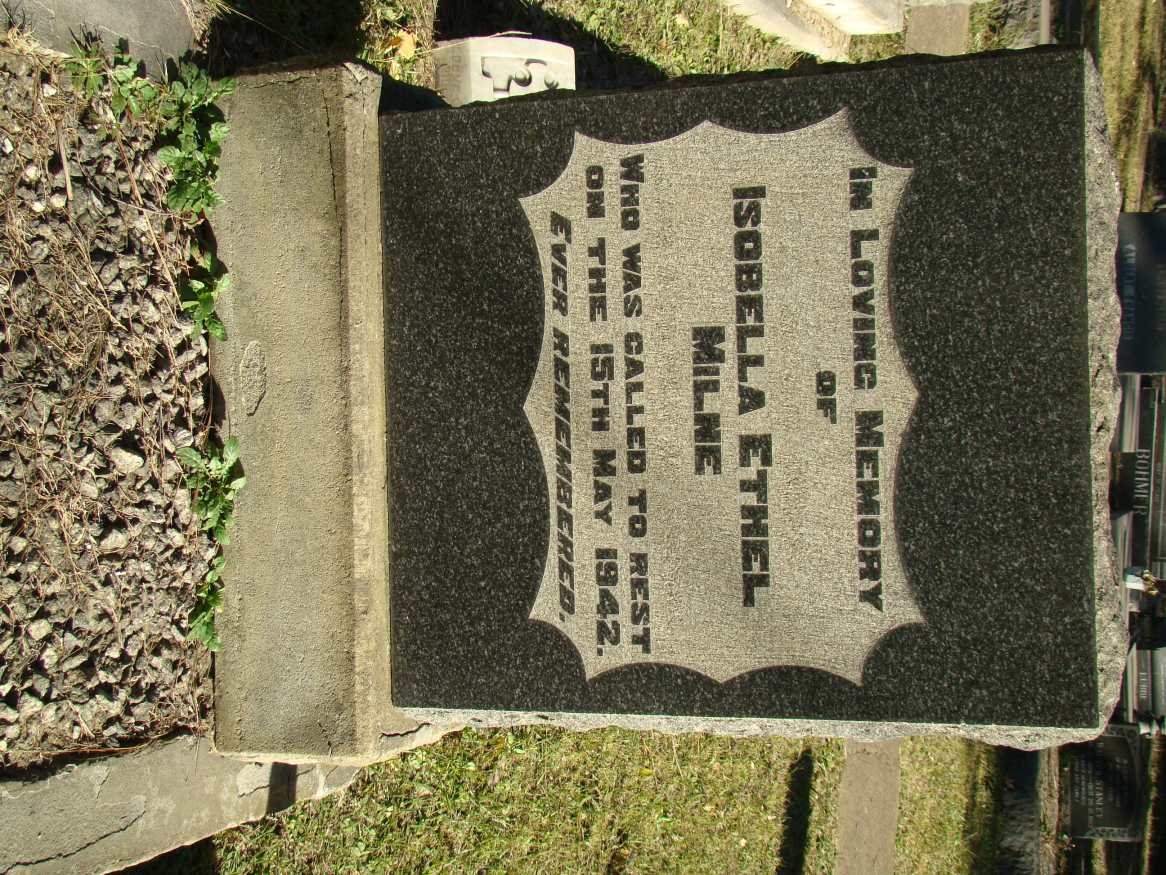 MILNE Isobella Ethel -1942