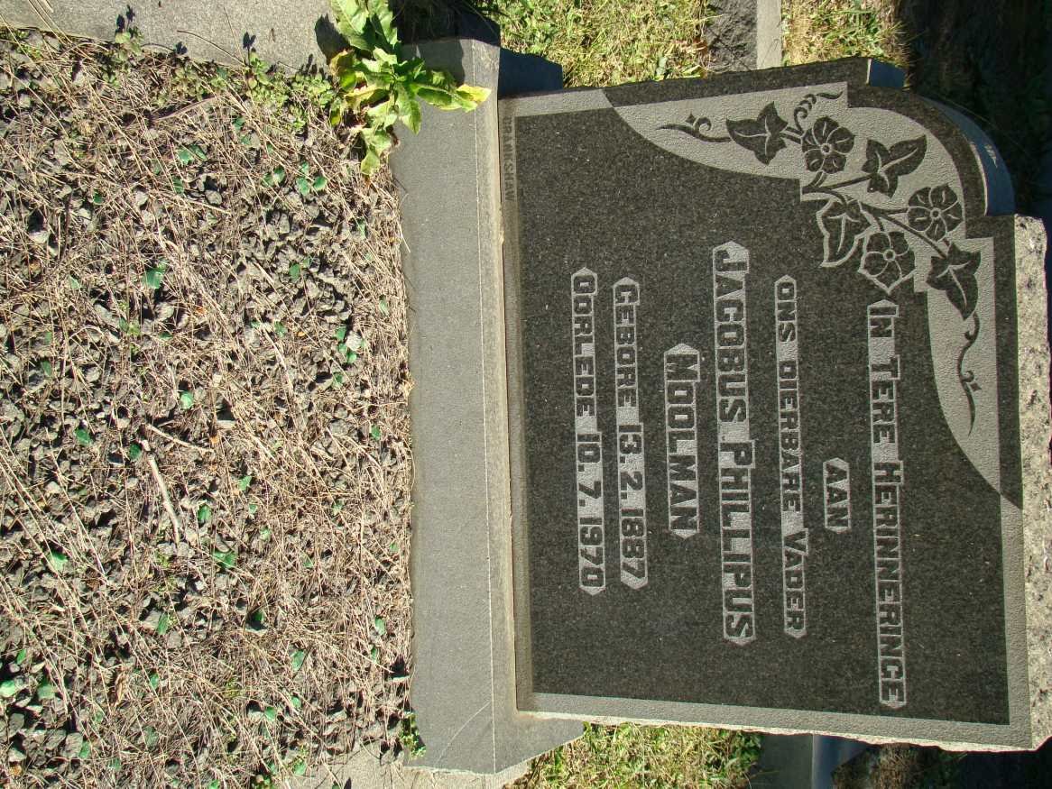 MOOLMAN Jacobus Phillipus 1887-1970