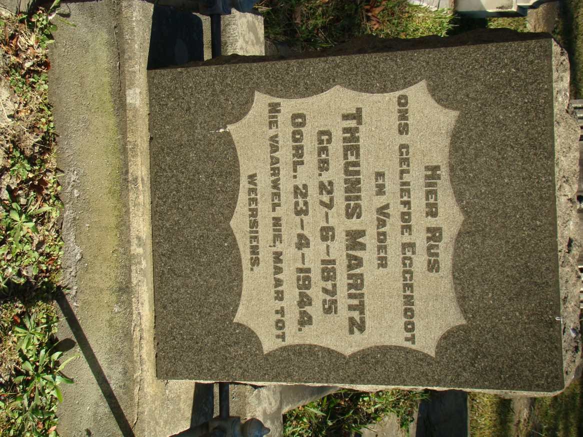 MARITZ Theunis 1875-1944