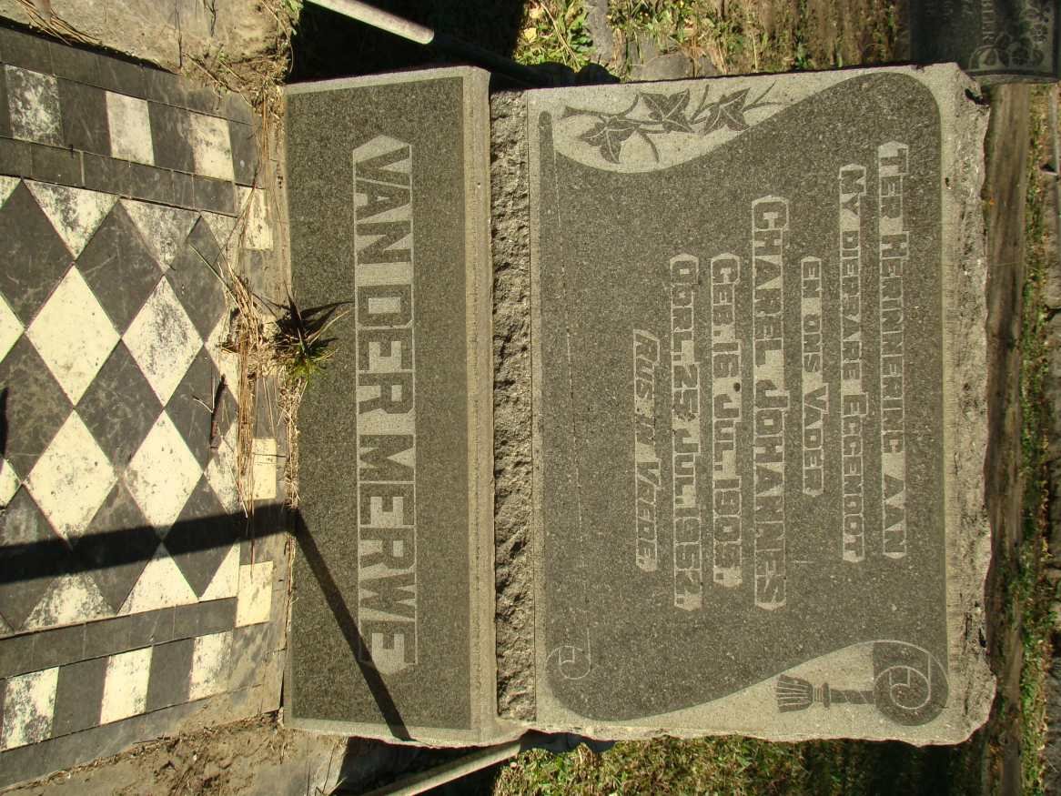 MERWE Charel Johannes, van der 1905-1952