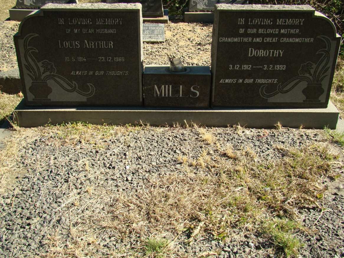 MILLS Louis Arthur 1914-1969 &amp; Dorothy 1912-1993