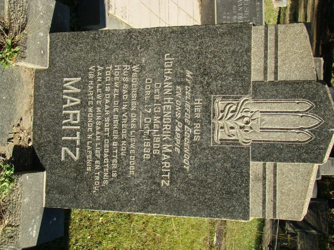 MARITZ Johann Hendrik 1906-1938
