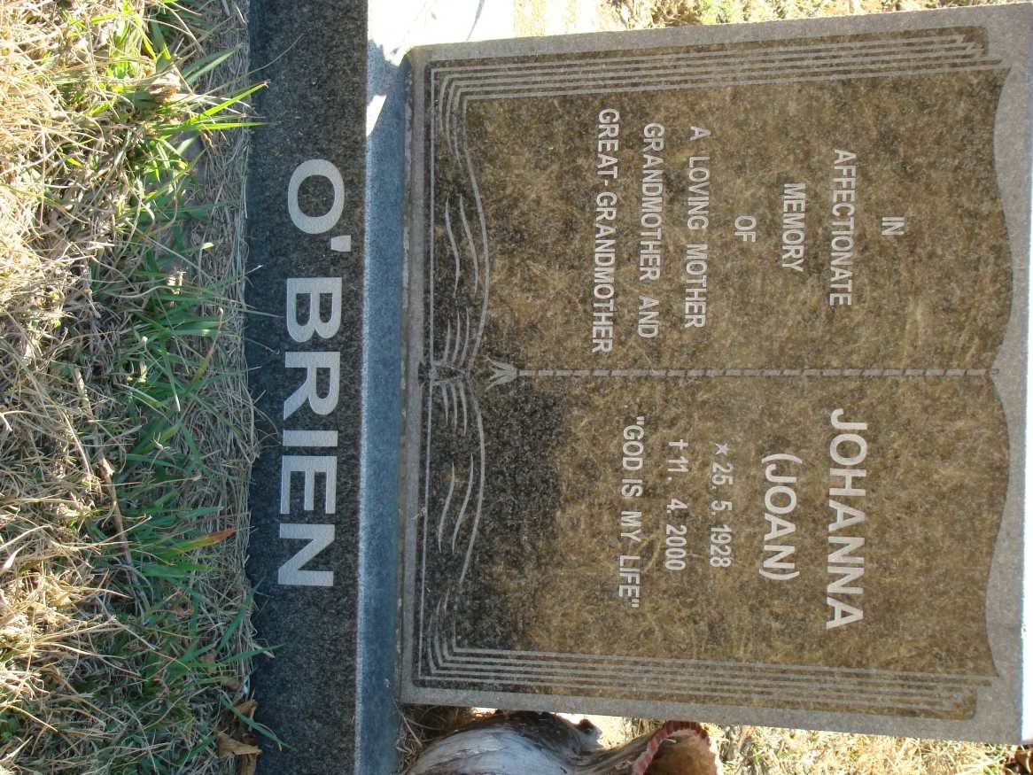 O’BRIEN Johanna 1928-2000