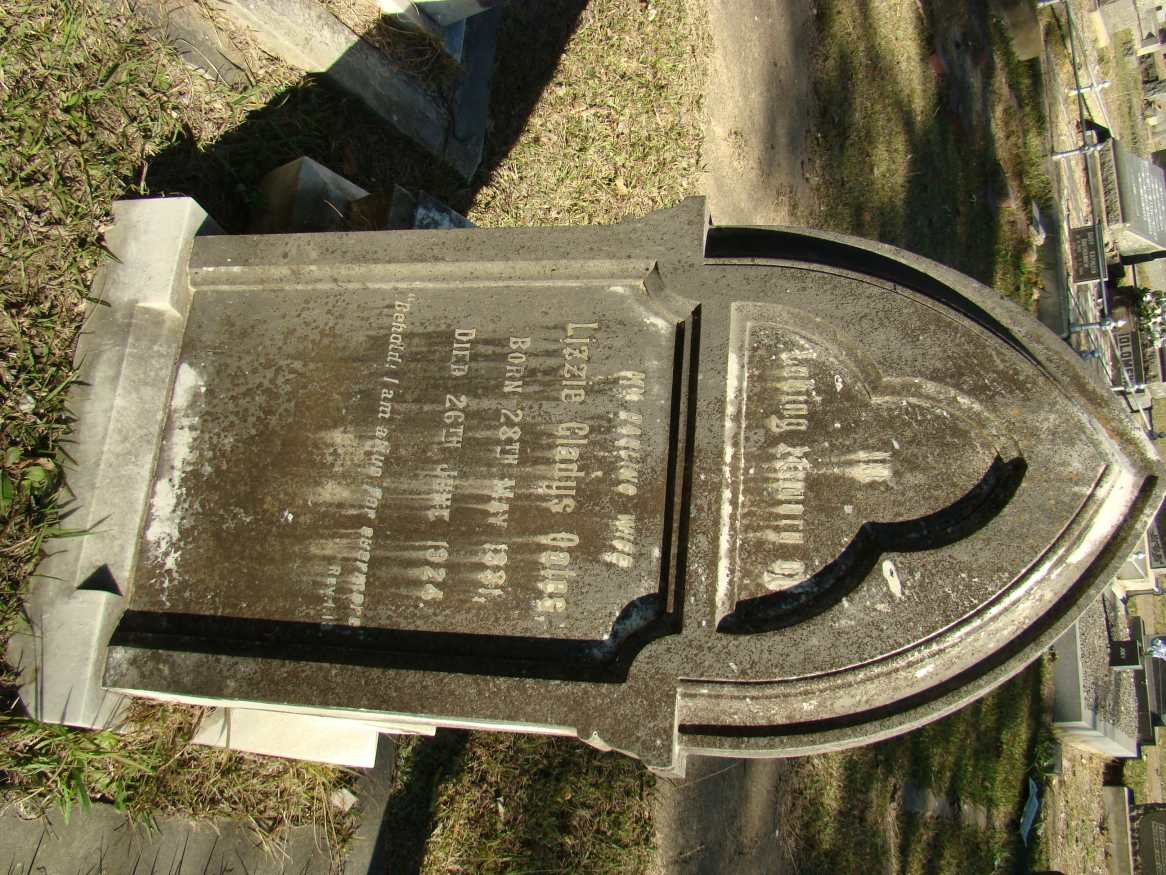 OATES Lizzie Gladys 1881-1924