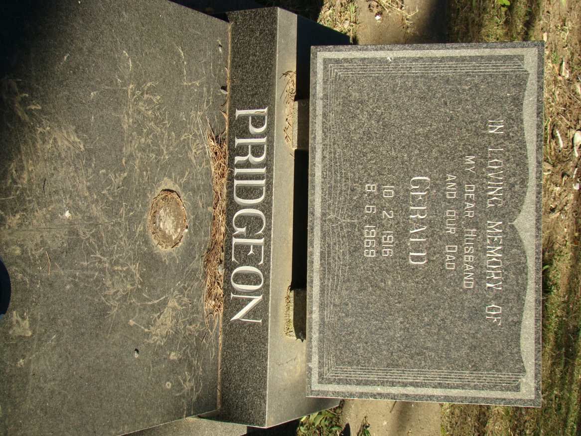 PRIDGEON Gerald 1916-1969