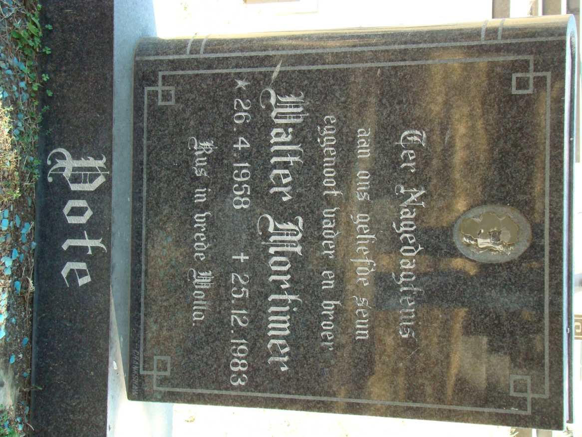 POTE Walter Mortimer 1958-1983
