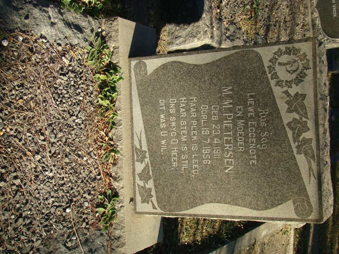 PIETERSEN M.M. 1911-1956