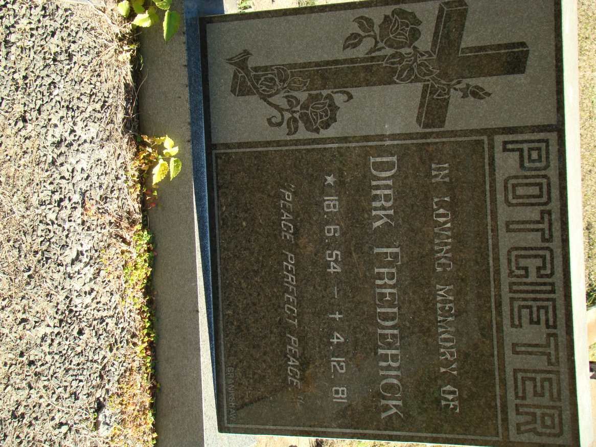 POTGIETER Dirk Frederick 1954-1981