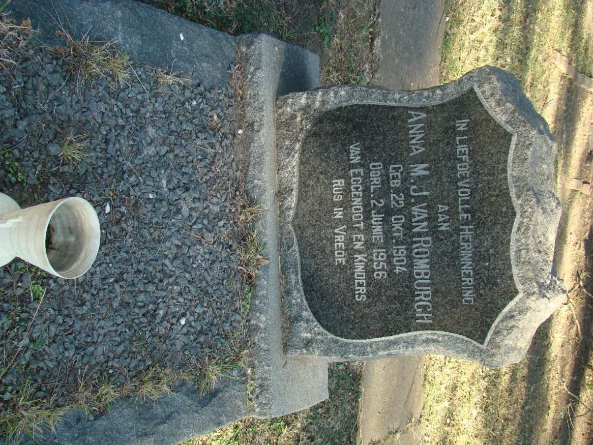 ROMBURGH Anna M.J., van 1904-1956
