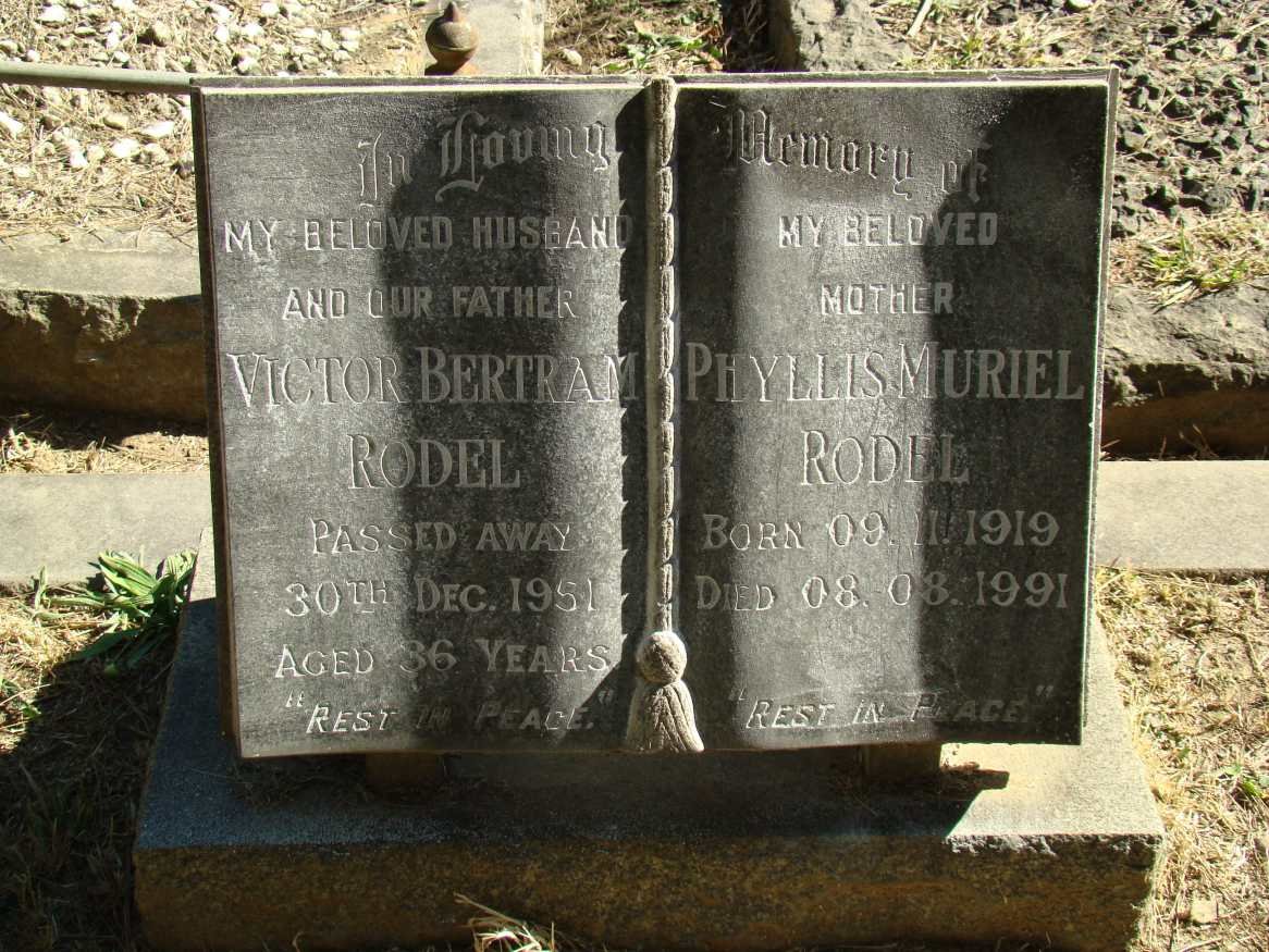 RODEL Victor Bertram -1951 &amp; Phyllis Muriel 1919-1991