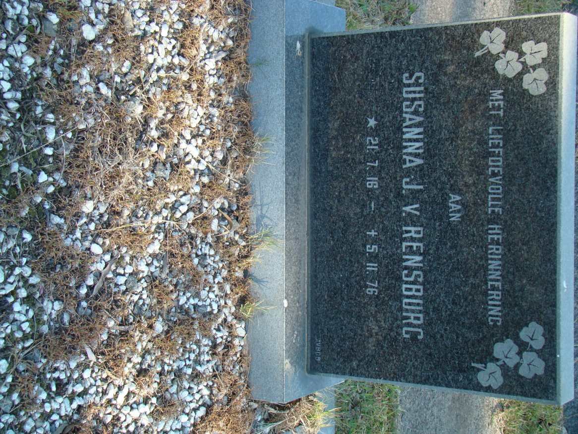 RENSBURG Susanna, J. v. 1916-1976